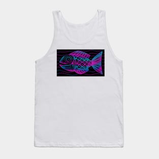 Fish Print Tank Top